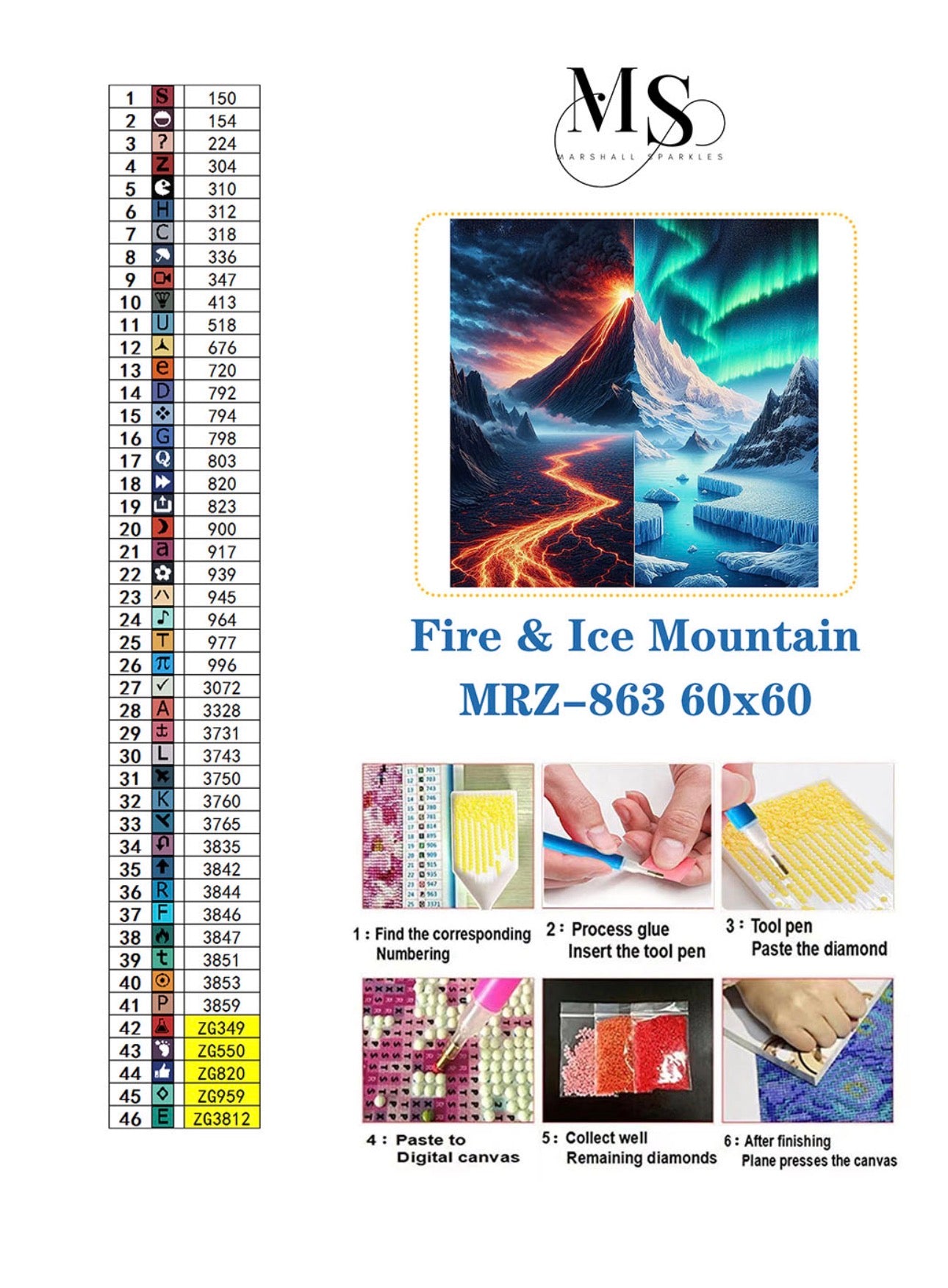 Fire & Ice Mountain © 60x60