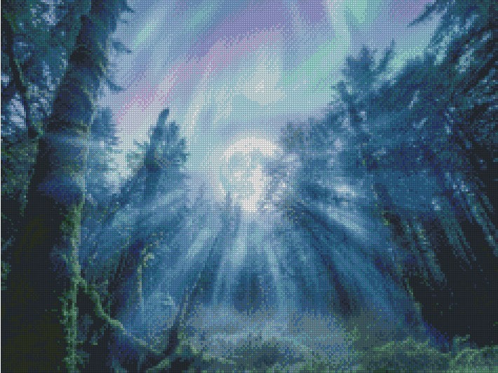 Moon Aurora © 60x45
