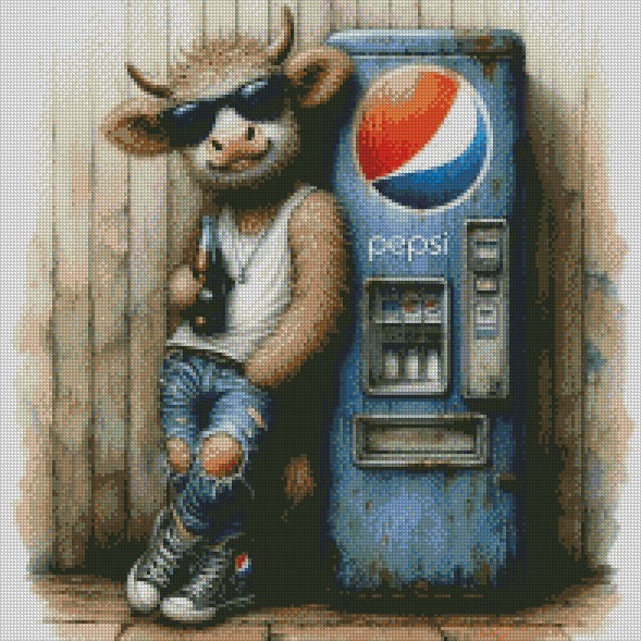 Rust & Fur - Highland Cow © 50x50 (print to order)