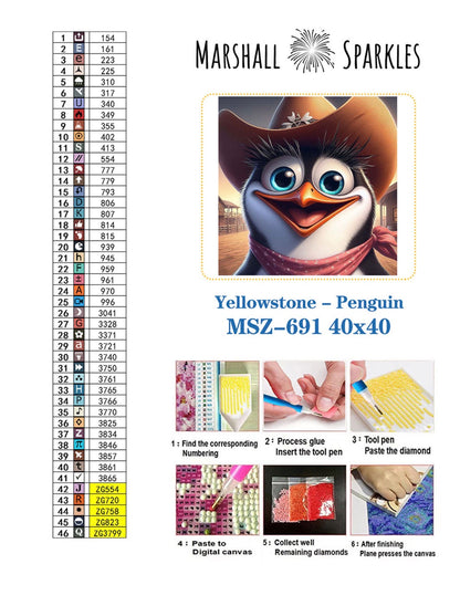 May Yellowstone - Penguin © 40x40 Square Fairy Drill