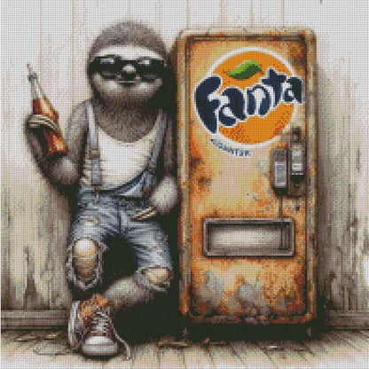 Rust & Fur - Sloth © 50x50 (print to order)