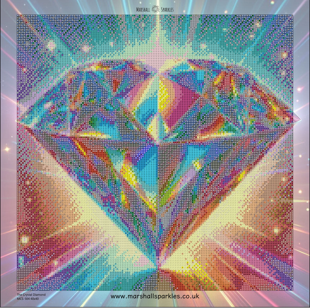 The Crystal Diamond © Square FULL CRYSTAL 40x40