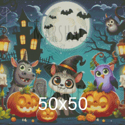 Halloween Crew © 50x50 (print to order)