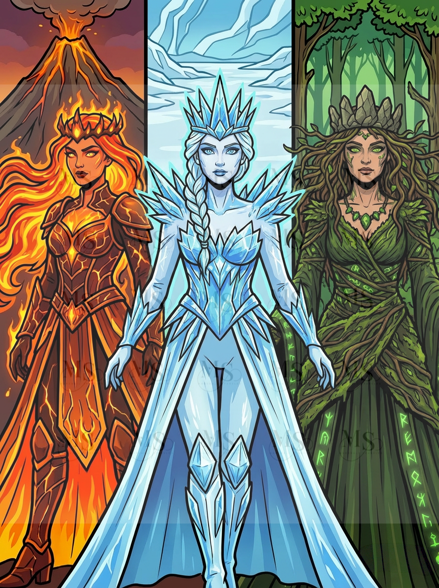 The Three Queens © 60x80