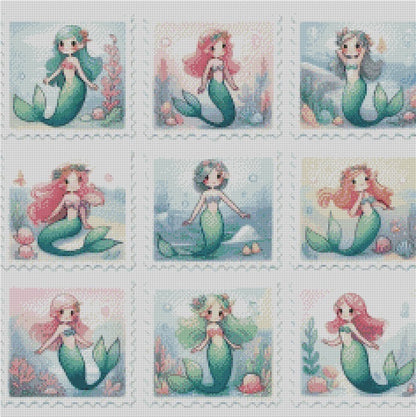 Mermaid Stamps © 60x60