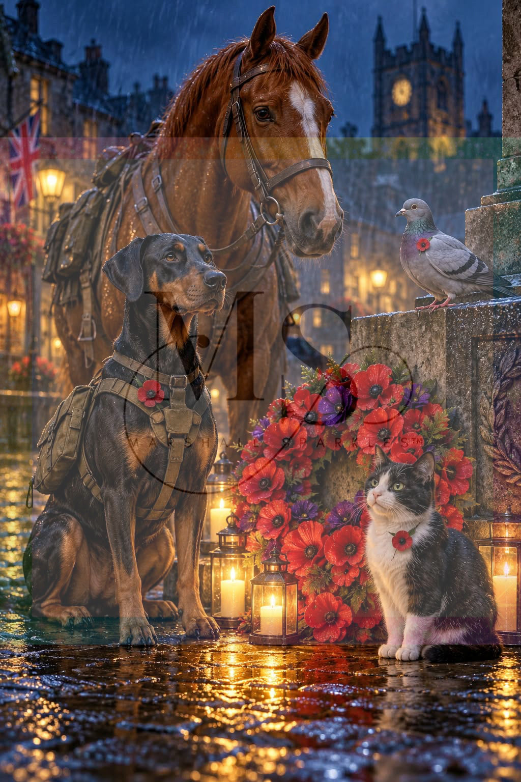 Faithful Until the End © 60x90 by NAT Art Creations