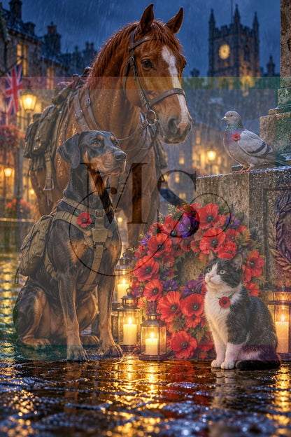 Faithful Until the End © 60x90 by NAT Art Creations