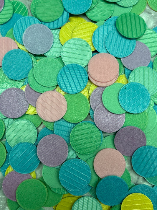 Pot Coins Bright Rainbow - pack of 20