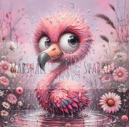 Daisy Collection - Flamingo © 40x40