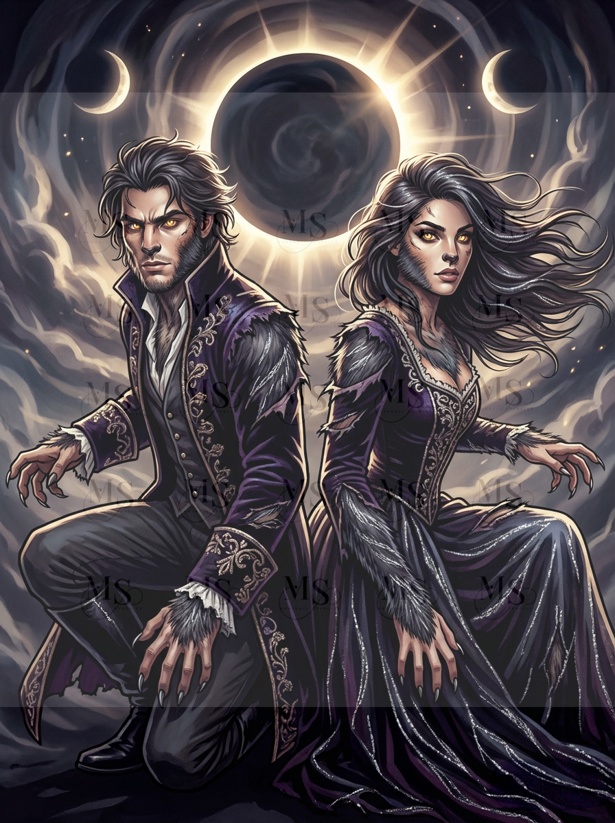Astra & Fenris © 60x80