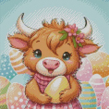 12 Months of Highland Cows © 30x30 free birthday canvas