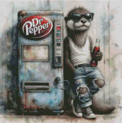 Rust & Fur - Otter © 50x50 (print to order)