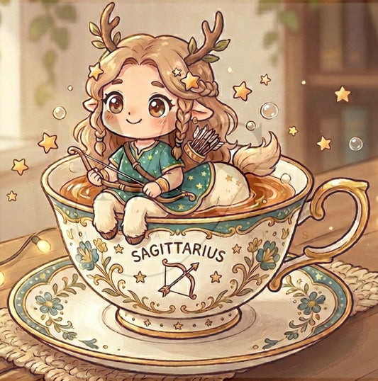 The Teacup Zodiac - Sagittarius © 50x50 by RG Designs