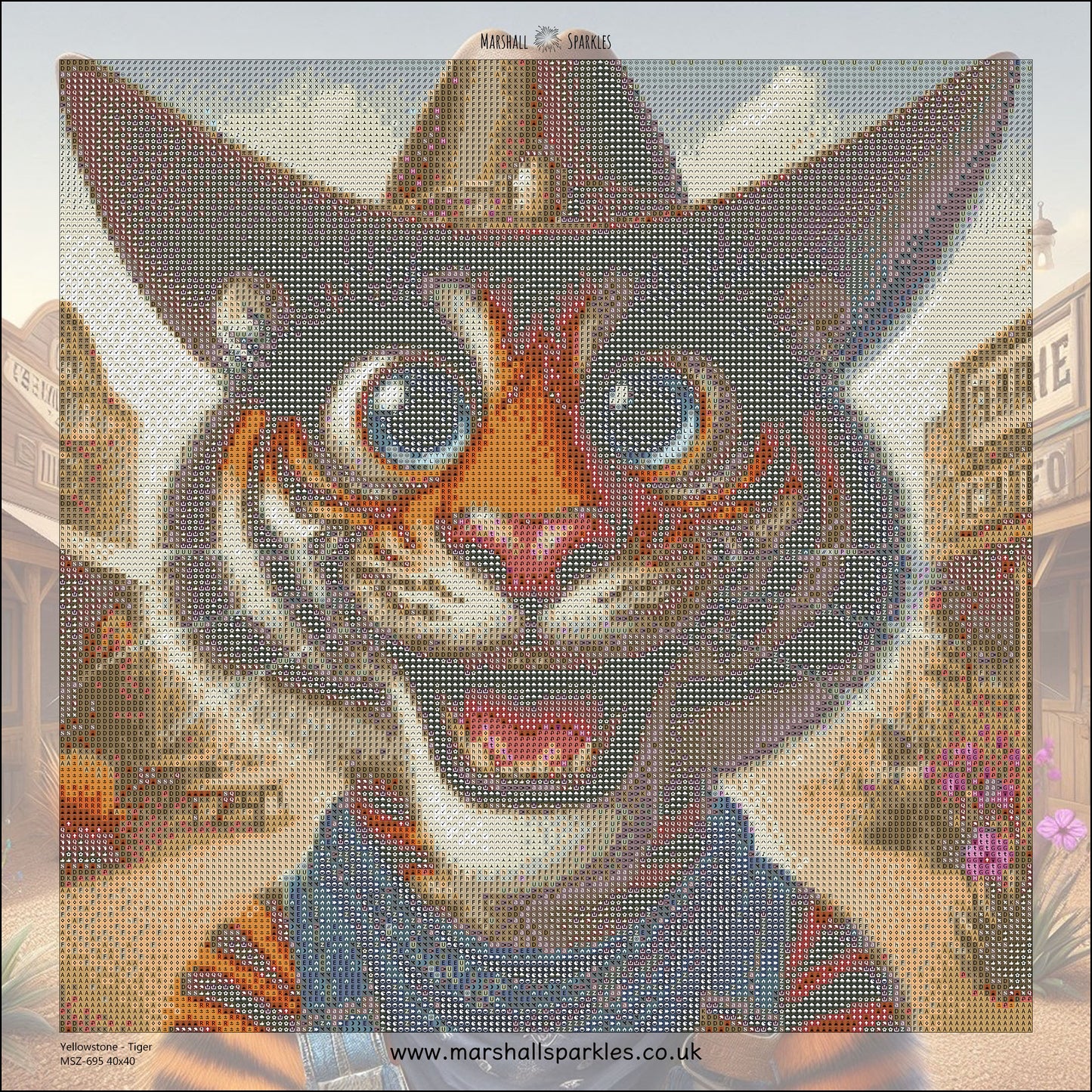 April Yellowstone - Tiger © 40x40 Square Fairy Drill