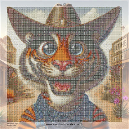April Yellowstone - Tiger © 40x40 Square Fairy Drill