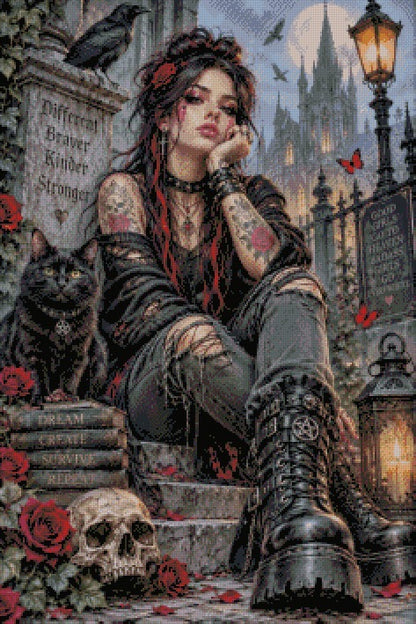 The Gothic Rose © 60x90 by NAT Art Creations