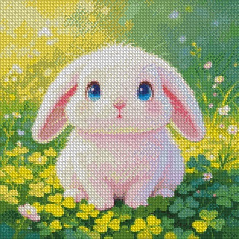Clover Bunny Bloom © 40x40