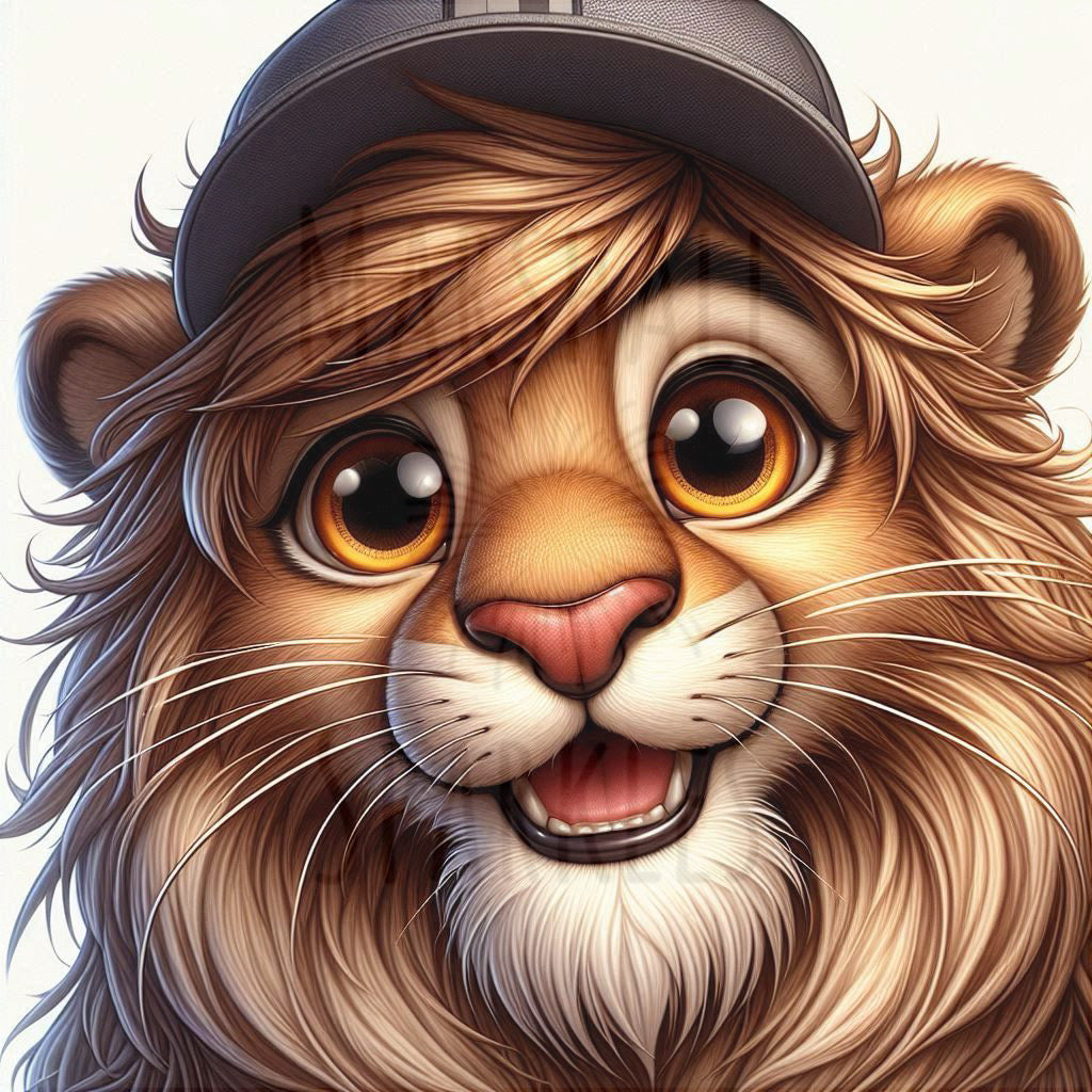 Cap Crew - Lion © 40x40 - (print to order)