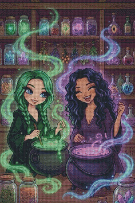 Cauldron Besties © 60x90