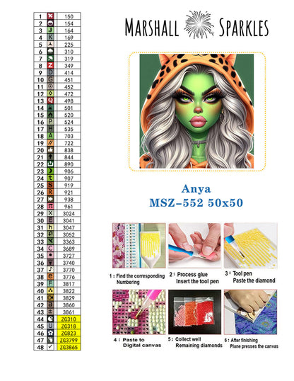 Anya © 50x50 (print to order)