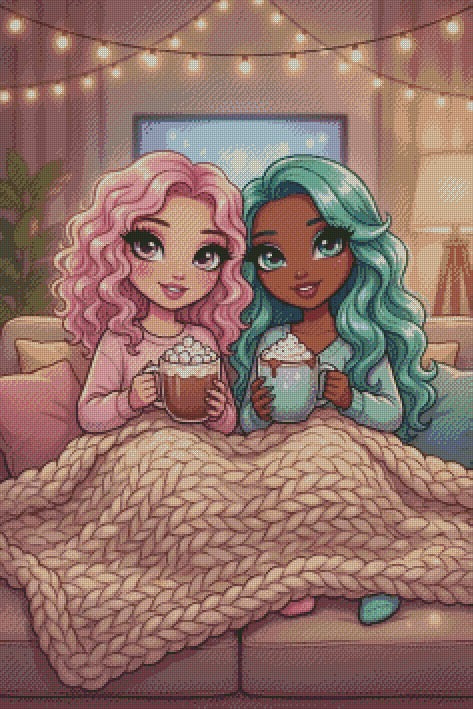 Cosy Besties © 60x90