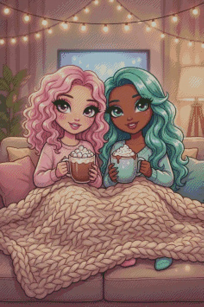 Cosy Besties © 60x90