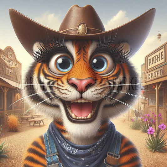 April Yellowstone - Tiger © 40x40 Square Fairy Drill