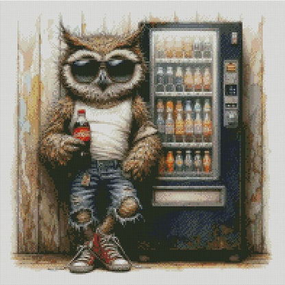 Rust & Fur - Owl © 50x50 (print to order)