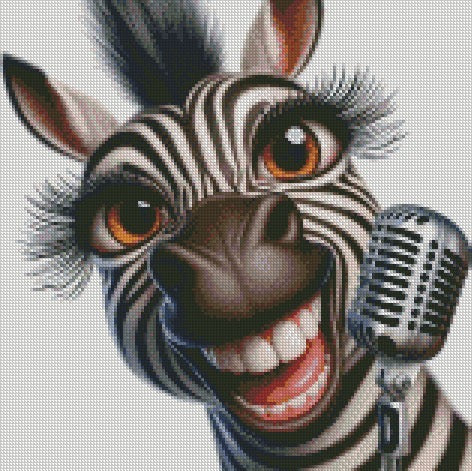 Popstar Collection - Zebra © 40x40 - (print to order)
