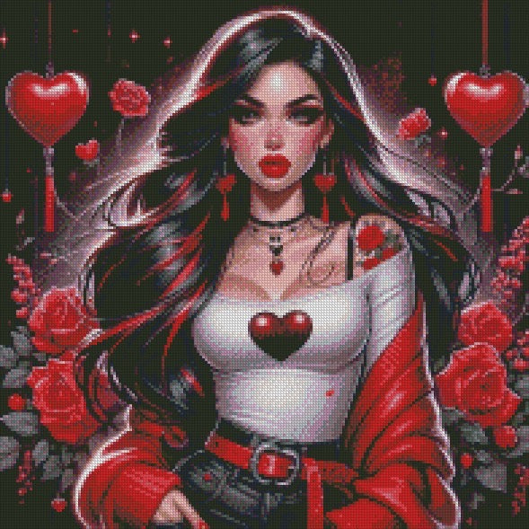 February Carrie © 50x50 Round Fairy Drill