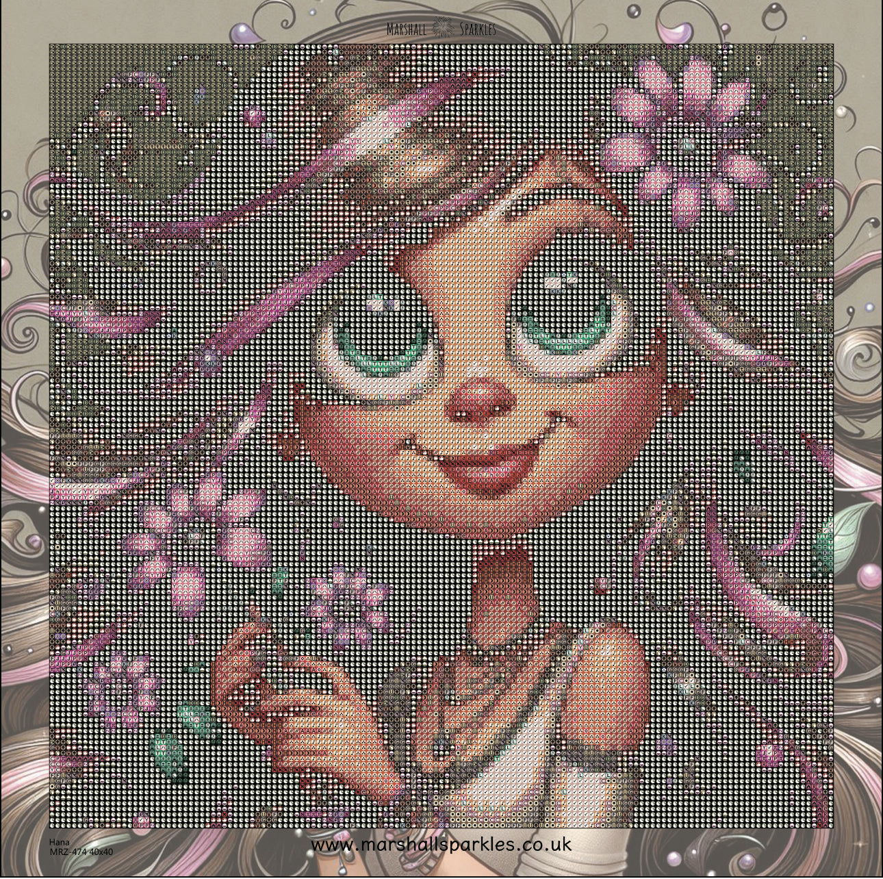 Hana © 40x40 Round Fairy Drills