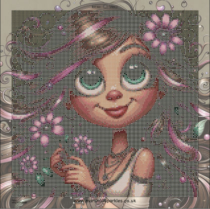 Hana © 40x40 Round Fairy Drills