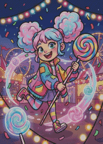 Candy Swirl © 50x70