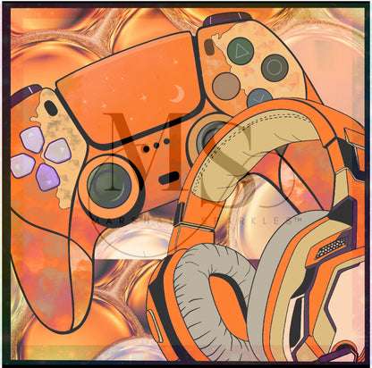 Gamer Vibe (Hand Drawn) © 50x50 by Rachel Diamond