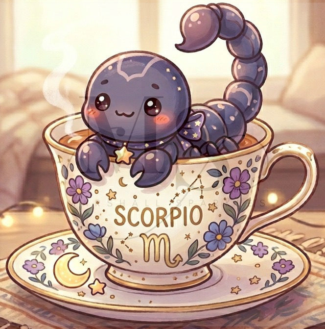 The Teacup Zodiac - Scorpio © 50x50 by RG Designs