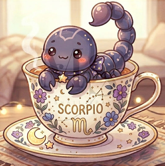 The Teacup Zodiac - Scorpio © 50x50 by RG Designs