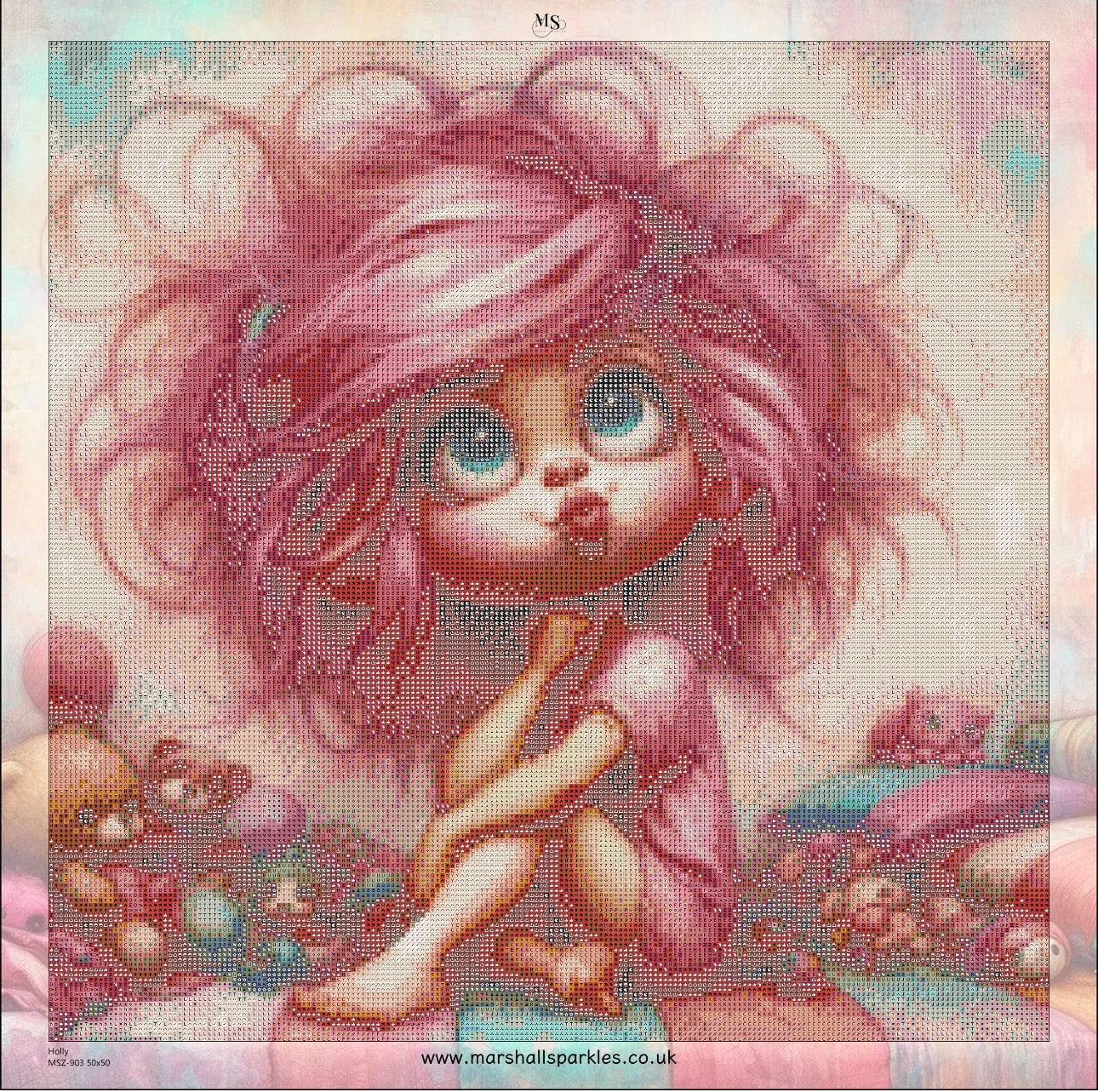 Holly © 50x50 Square fairy drill