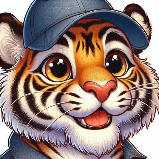 Cap Crew - Tiger © 40x40 - (print to order)