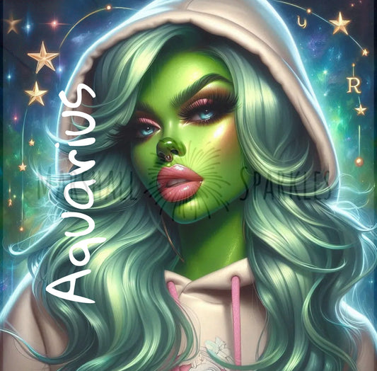Zodiac Green - Aquarius Personality Traits © 60x60