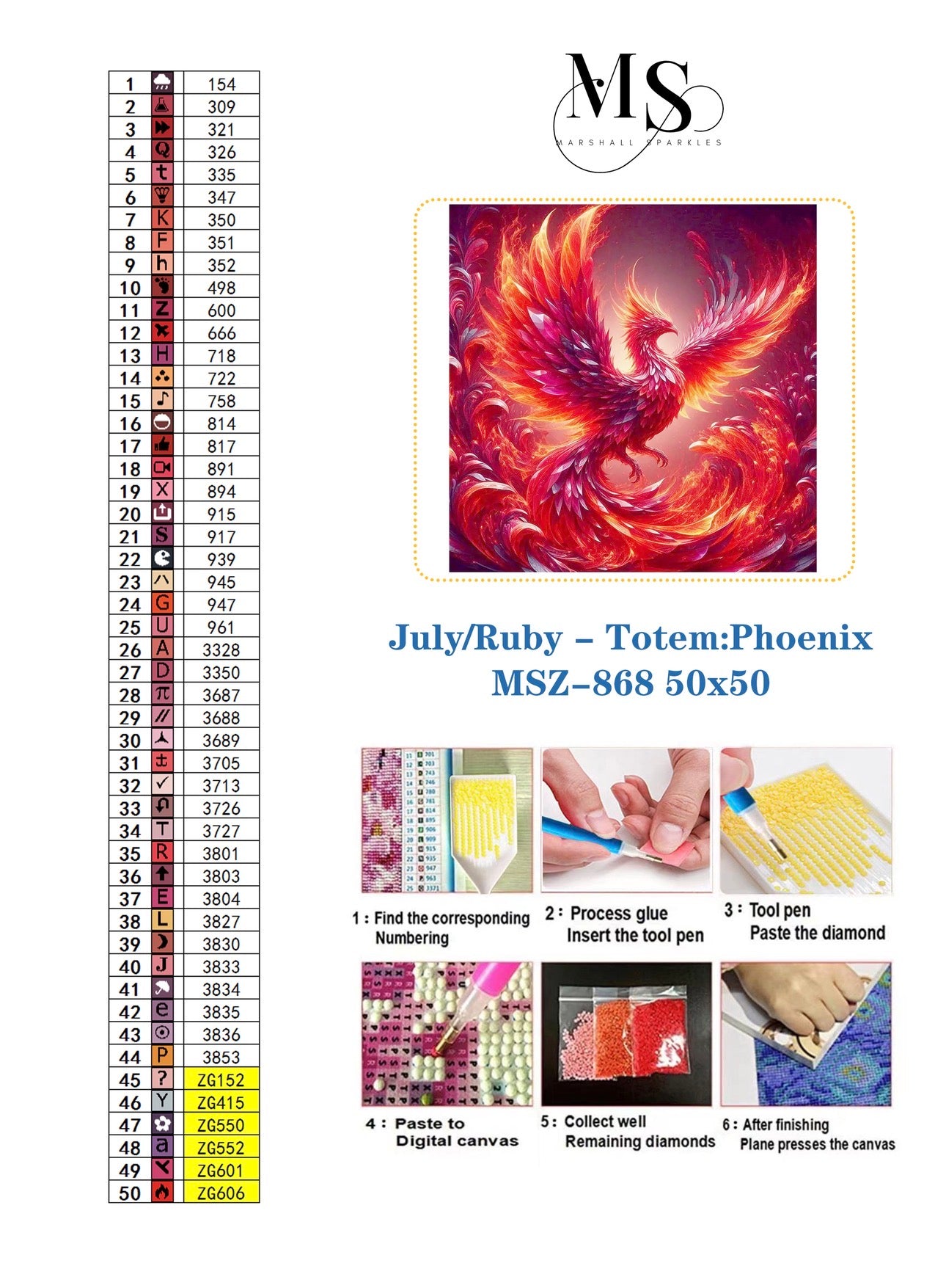 July/Ruby - Totem:Phoenix © 50x50