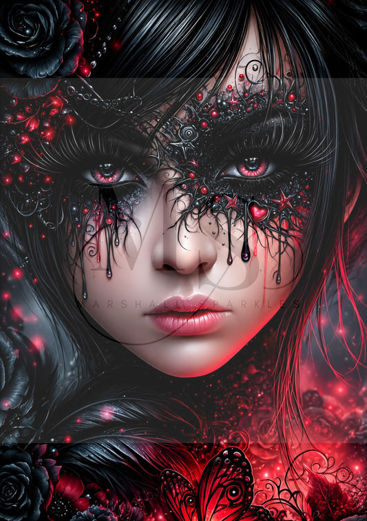Crimson Veil © 60x85 by CrazyLoneWolf