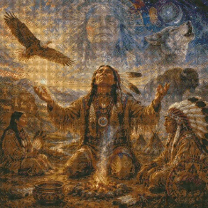 The Spirit of the Ancestors © 60x60 by KT Designs
