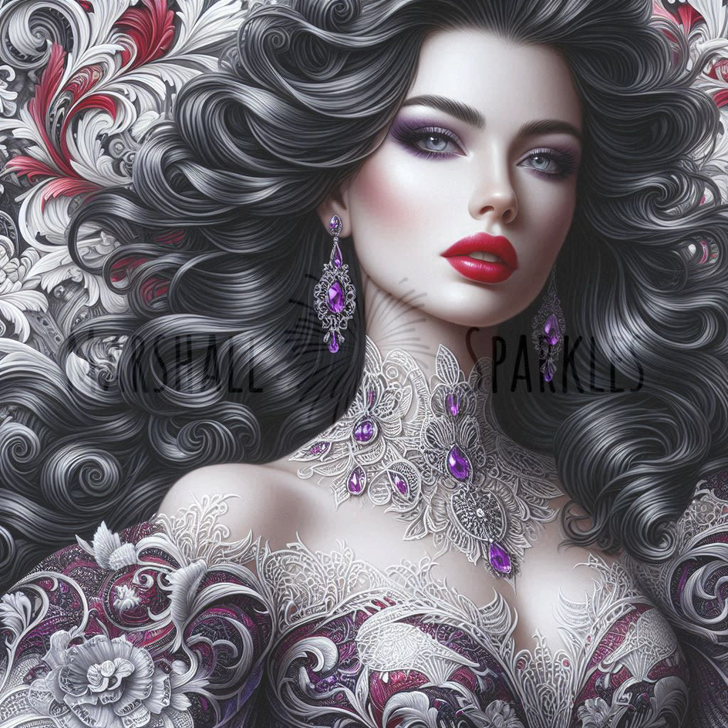 Elissa © 50x50 Round Sparkle Drill