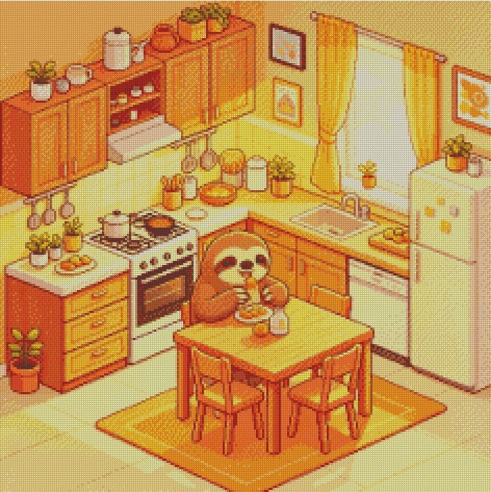 Pixel Room Sloth © 60x60