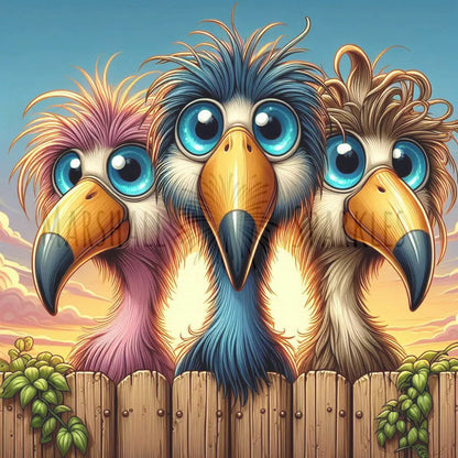 Over the Fence - Toucan © 40x40 (print to order)