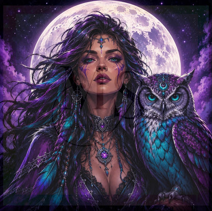 Moonbound Oracle © 70x70 by CrazyLone Wolf