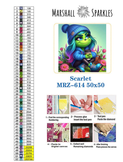 Scarlet © 50x50 (Print to order)