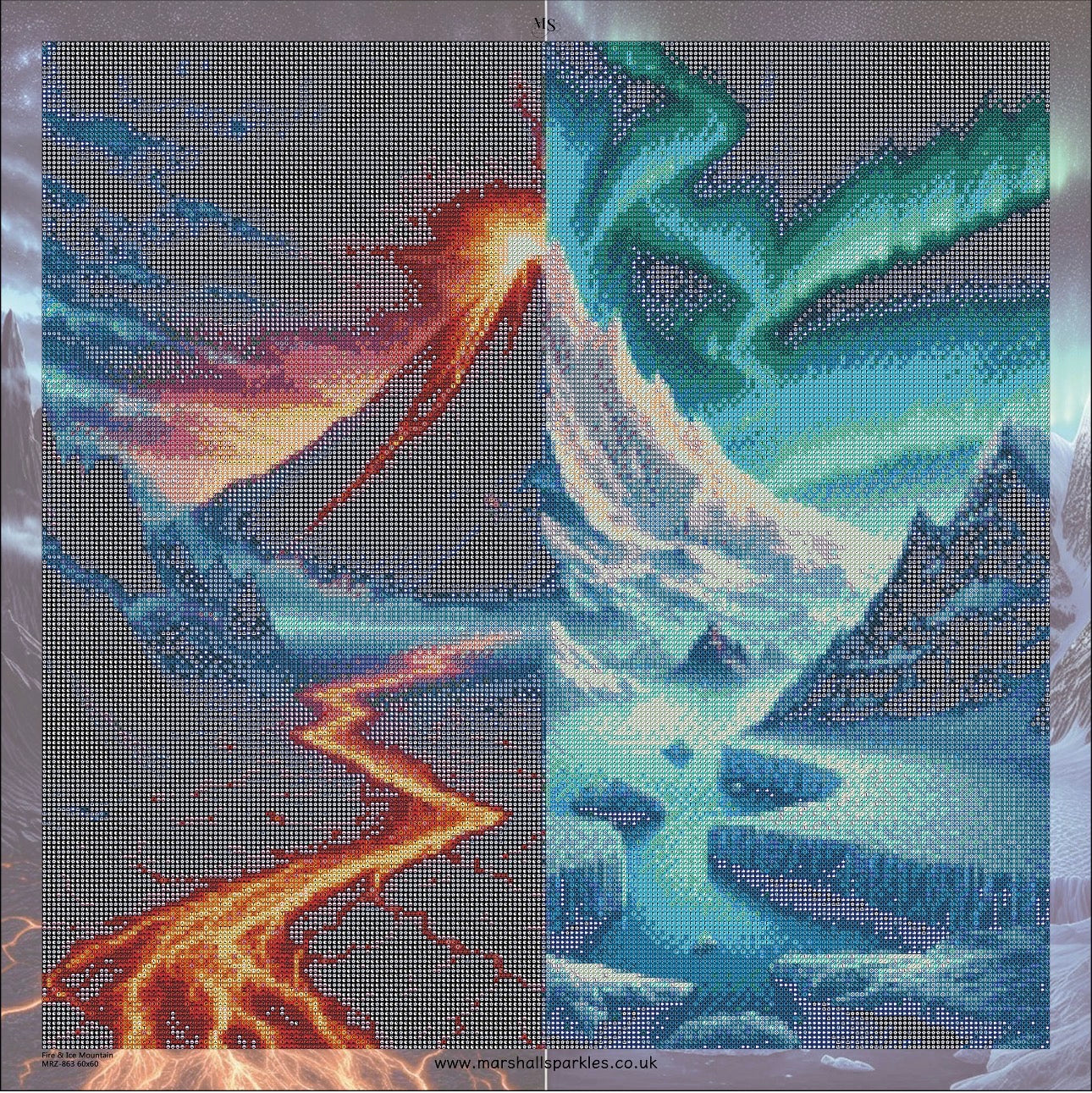 Fire & Ice Mountain © 60x60