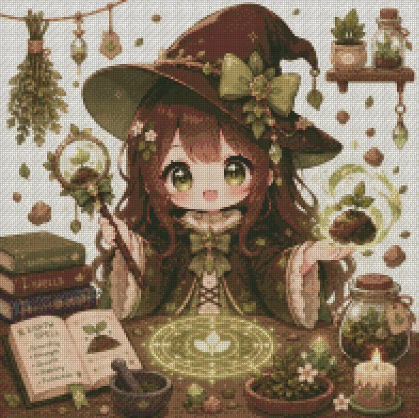 11 Little Element Witches - Earth © 50x50 by Miss Millicent