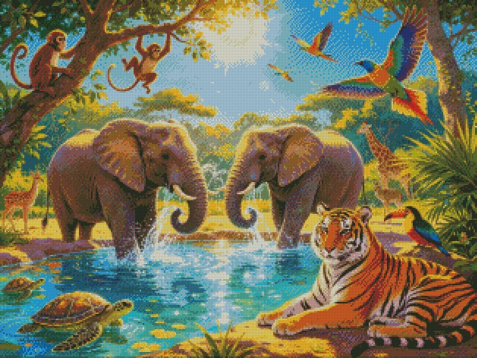 The Watering Hole at Noon © 80x60